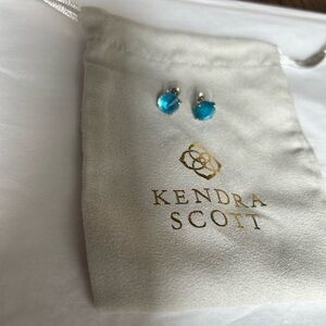 Kendra Scott Jolie Stud Earrings Peacock Blue